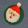 Dollhouse Miniature Cake, Santa